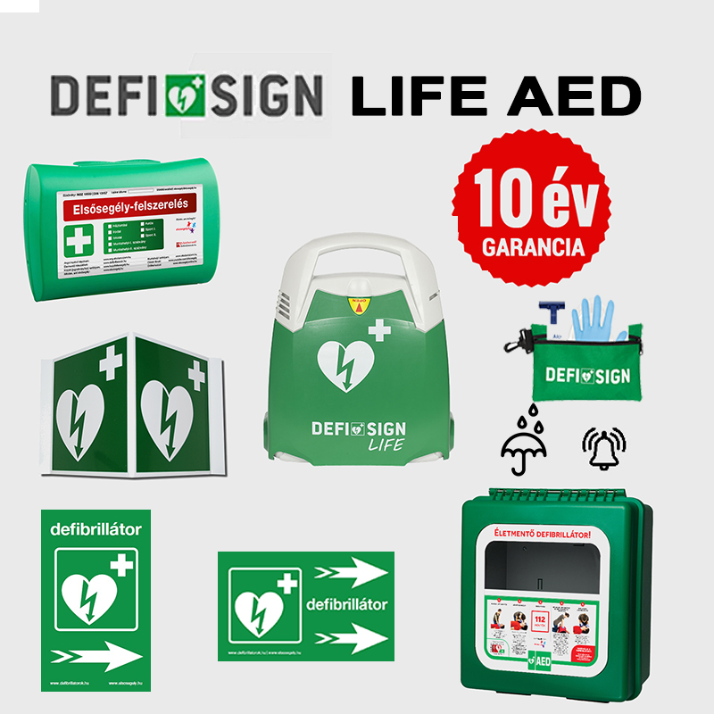 Ipari csomag: DefiSign LIFE automata defibrillátor