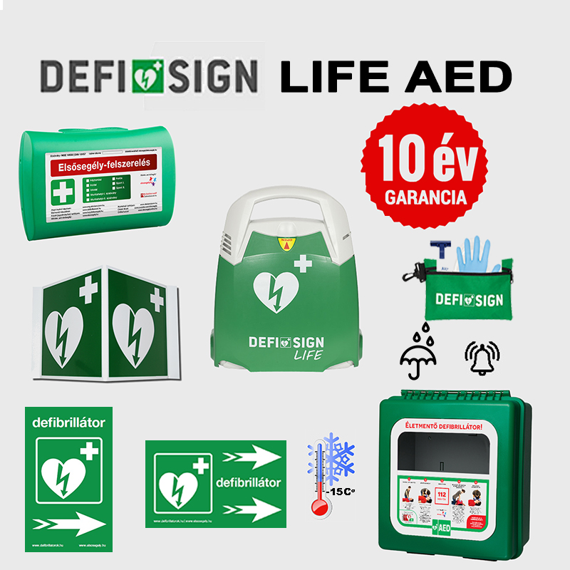 Ipari csomag: DefiSign LIFE félautomata defibrillátor