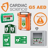 Irodai csomag: CardiacScience (automata, max.:360J) fém AED tárolóval
